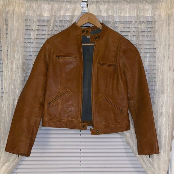 J. Crew Jackets & Blazers - J Crew Brown Genuine Leather Jacket